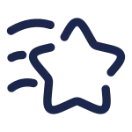 Star Fall Minimalistic 2 SVG Icon